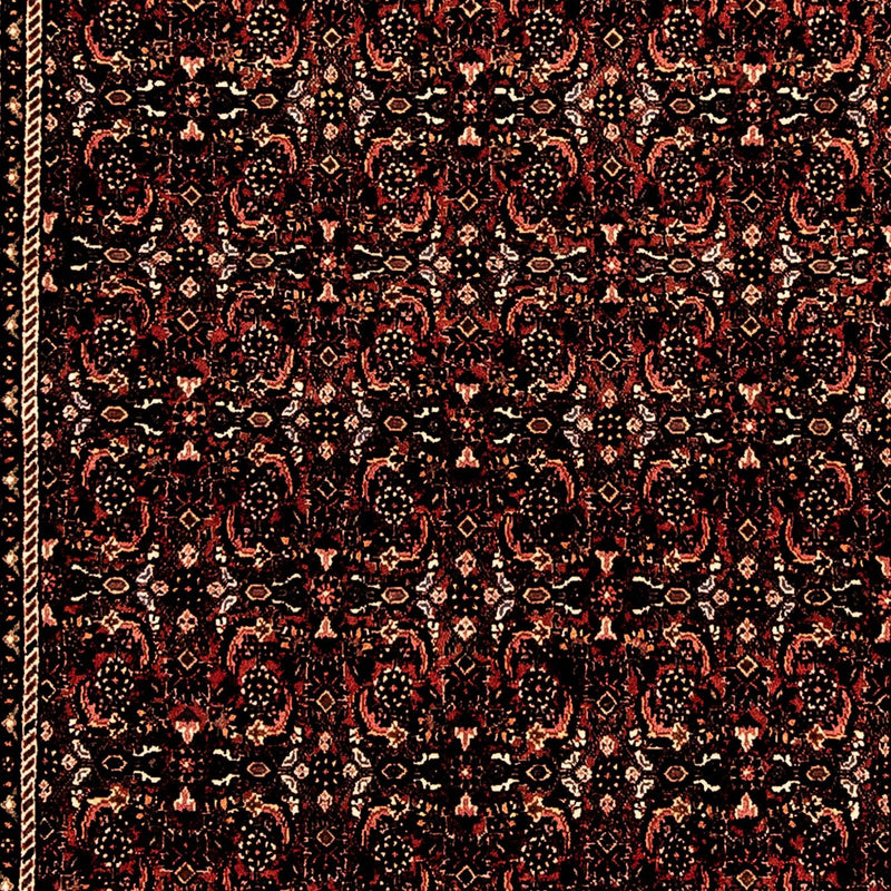 Tapis de couloir Tapis persan - Bidjar - 293 x 100 cm - rouge foncé