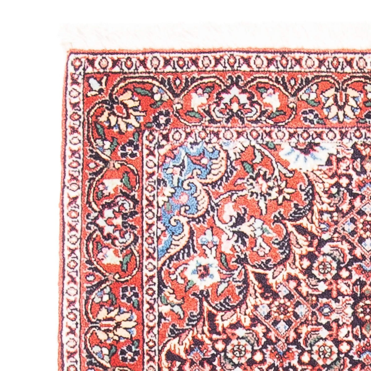 Tapis persan - Bidjar - 141 x 70 cm - rouge clair