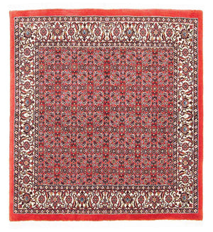 Tapis persan - Bidjar carré  - 104 x 98 cm - rouge