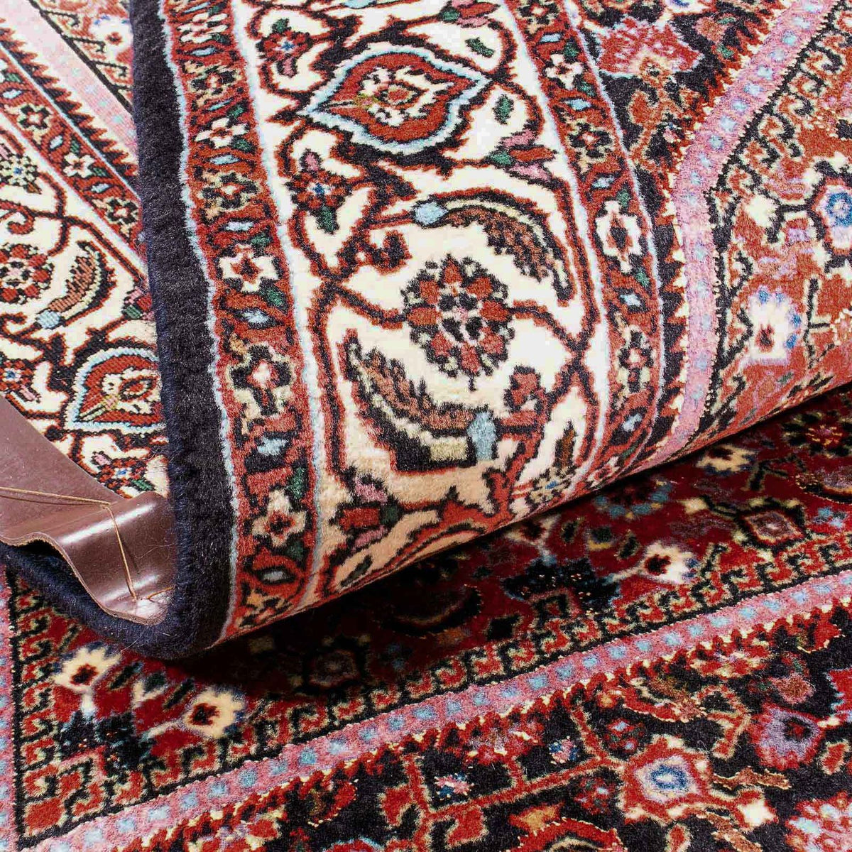 Tapis persan - Bidjar - 176 x 108 cm - rouge clair