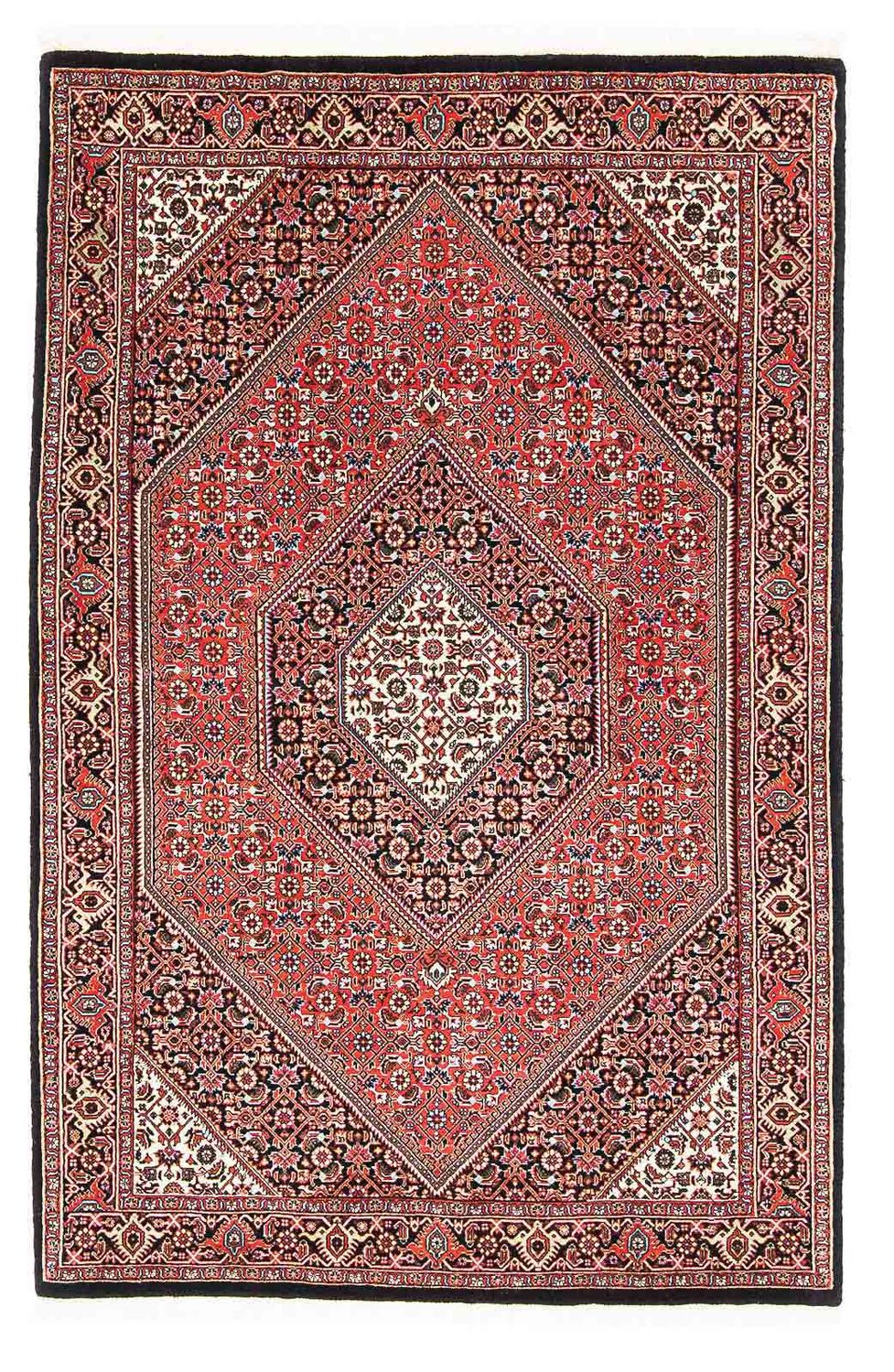 Tapis persan - Bidjar - 187 x 110 cm - rouge clair