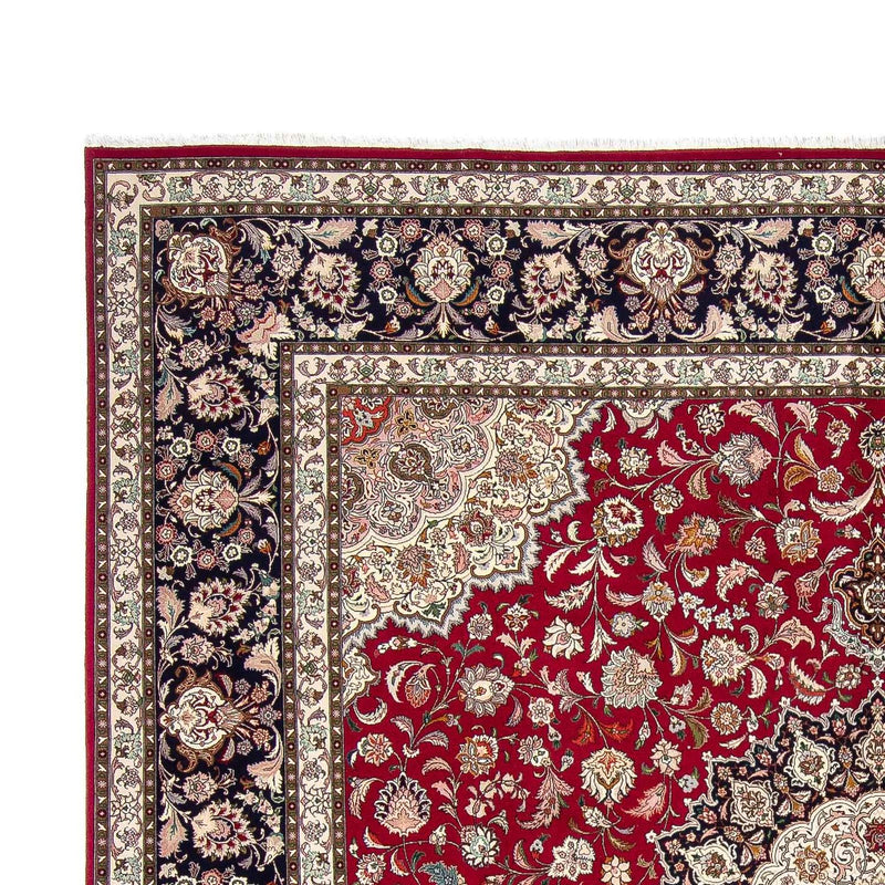 Tapis persan - Tabriz - Royal carré  - 306 x 302 cm - rouge foncé