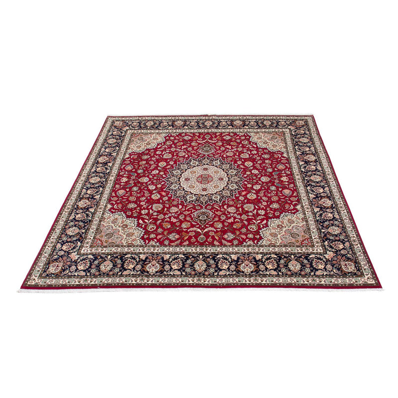 Tapis persan - Tabriz - Royal carré  - 306 x 302 cm - rouge foncé