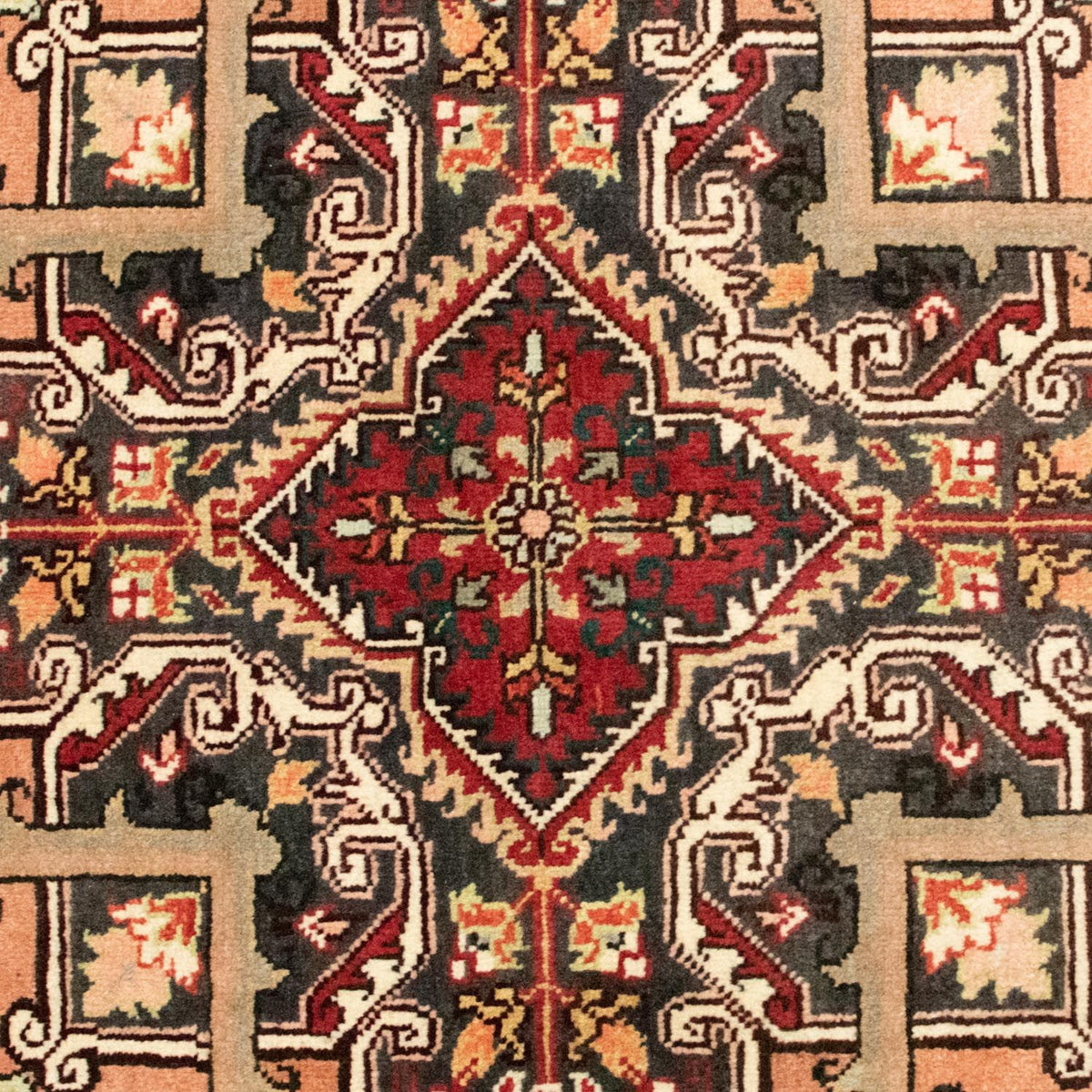 Tapis persan - Nomadic - 197 x 157 cm - rouge clair