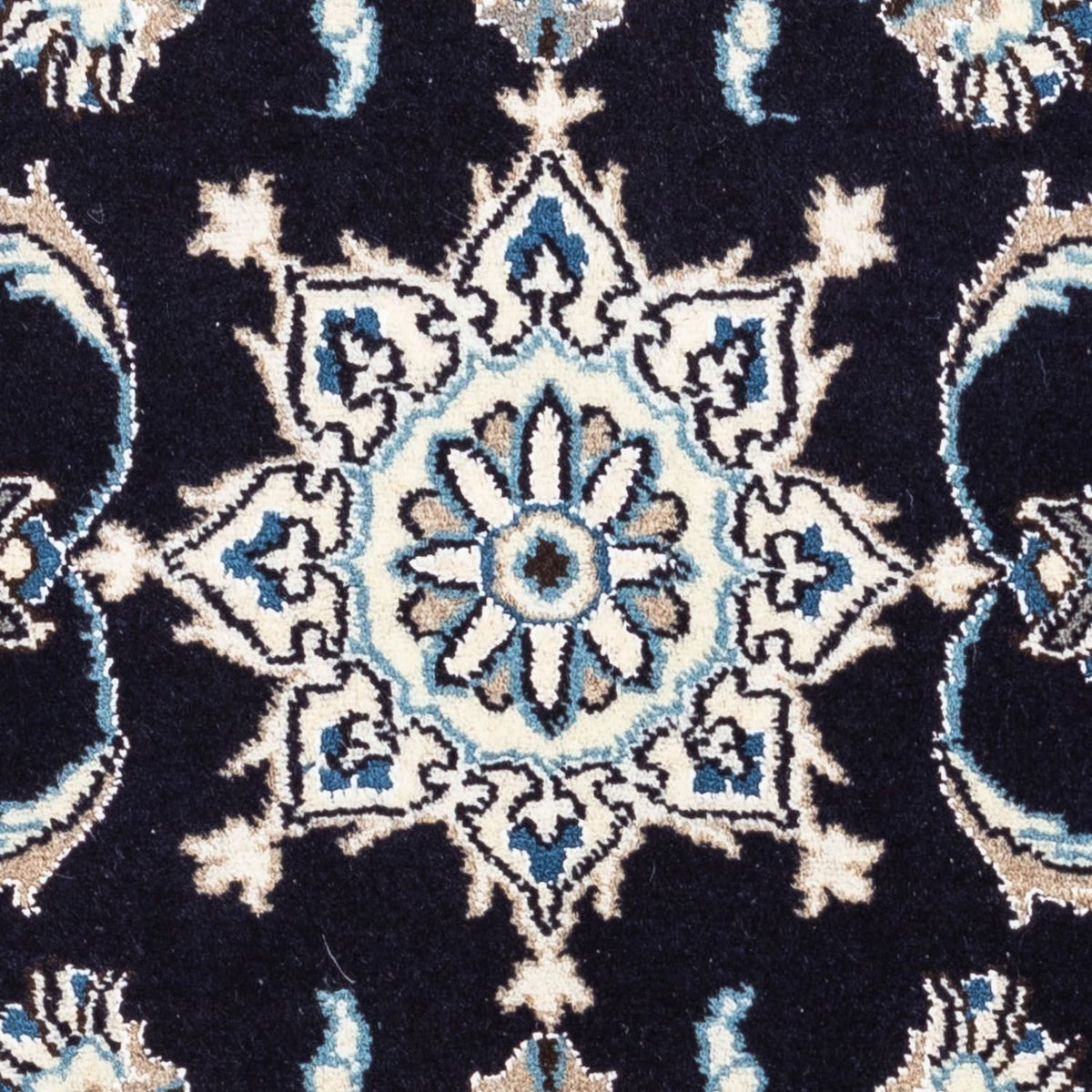 Tapis persan - Nain - 142 x 62 cm - bleu foncé