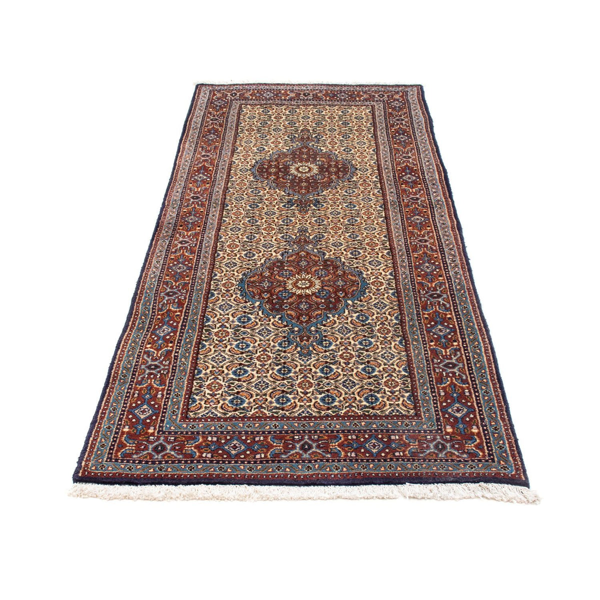 Tapis de couloir Tapis persan - Classique - 200 x 77 cm - beige