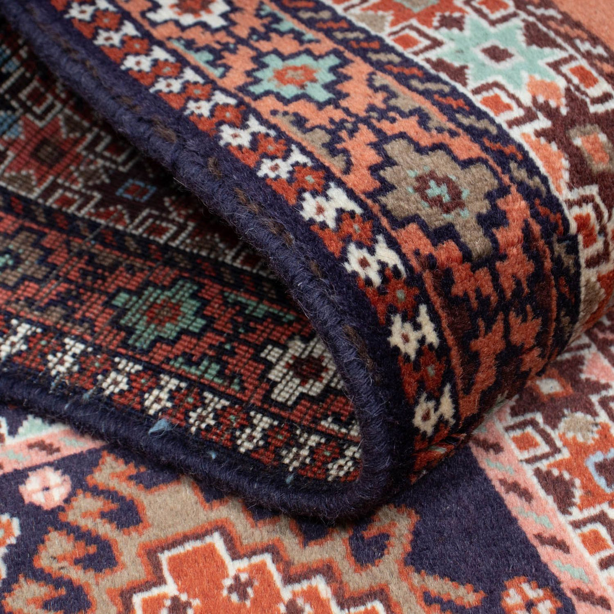 Tapis de couloir Tapis persan - Nomadic - 198 x 79 cm - rouge clair