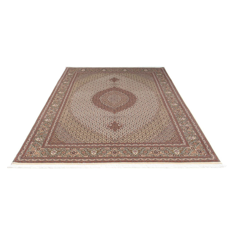 Tapis persan - Tabriz - 237 x 168 cm - marron clair