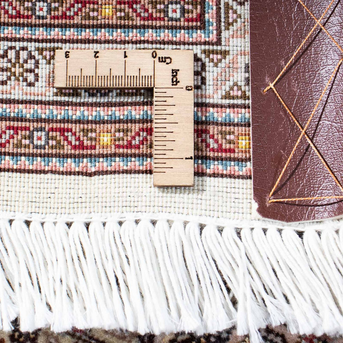 Tapis persan - Tabriz - 237 x 168 cm - marron clair