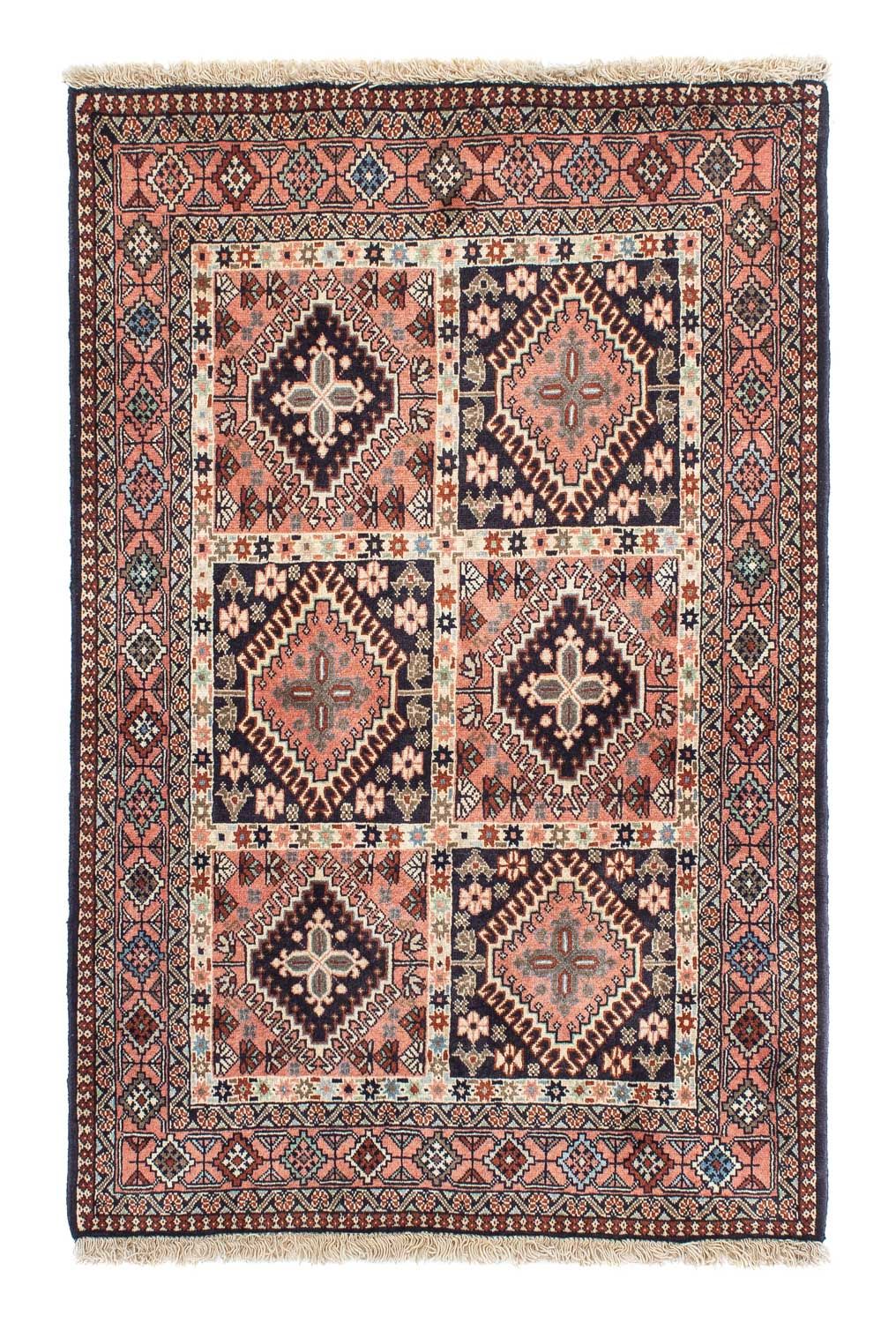 Tapis persan - Nomadic - 147 x 100 cm - rouge clair
