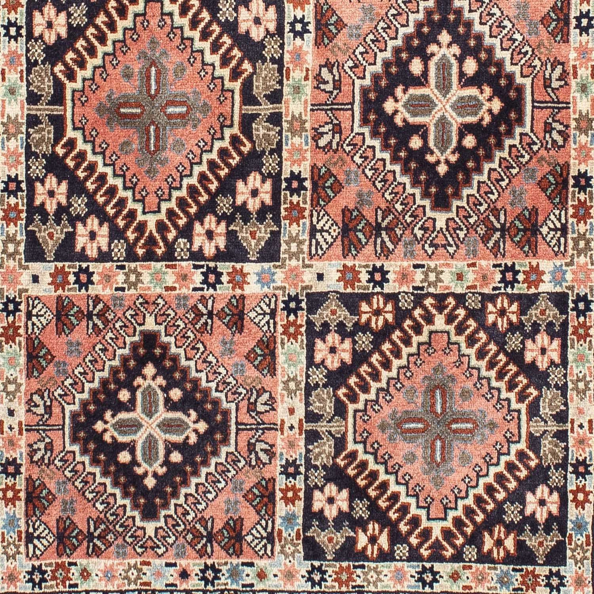 Tapis persan - Nomadic - 147 x 100 cm - rouge clair