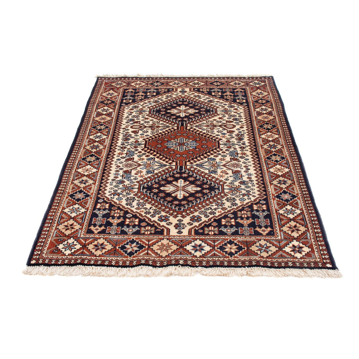 Tapis persan - Nomadic - 147 x 102 cm - beige