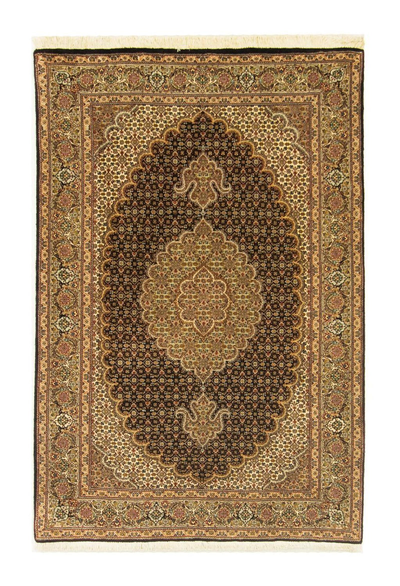 Tapis persan - Tabriz - Royal - 151 x 102 cm - bleu foncé