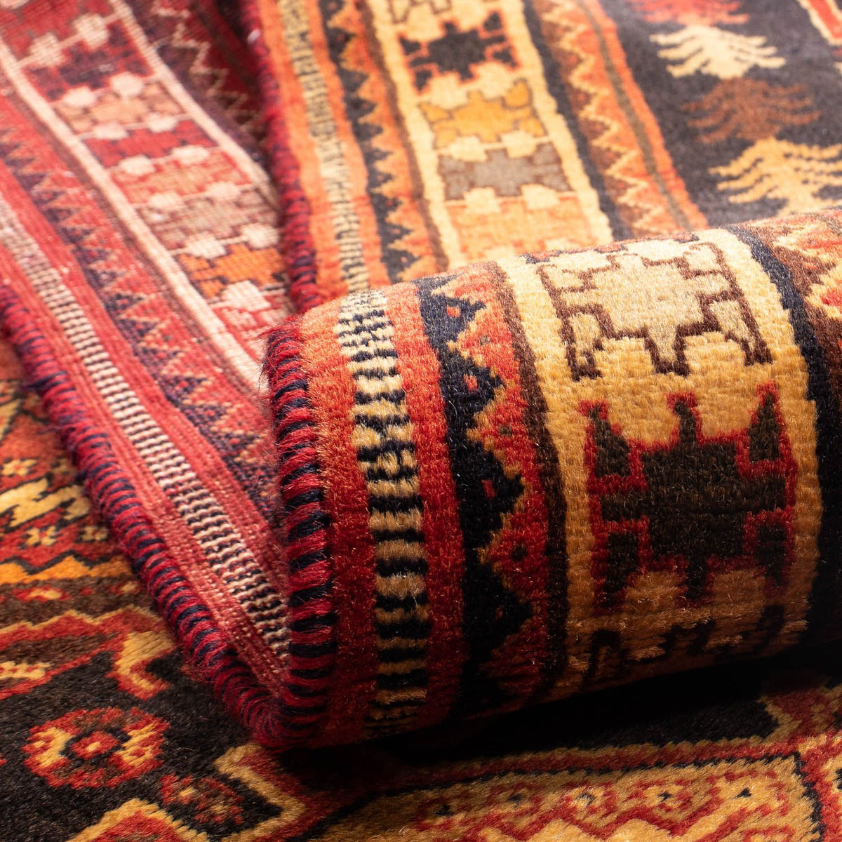 Tapis persan - Nomadic - 290 x 186 cm - rouge foncé