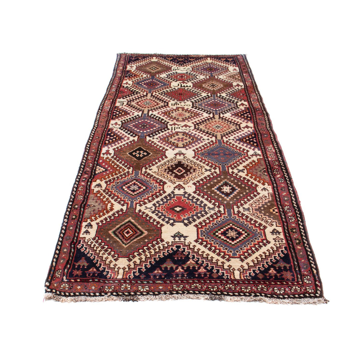 Tapis de couloir Tapis persan - Nomadic - 280 x 96 cm - multicolore