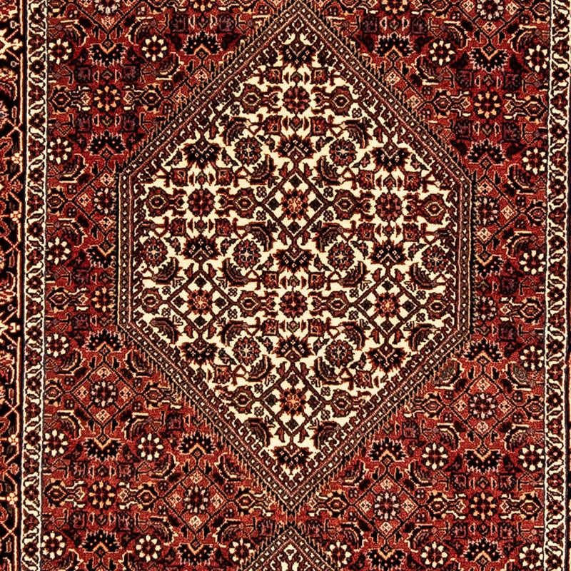 Tapis de couloir Tapis persan - Bidjar - 318 x 83 cm - rouge foncé