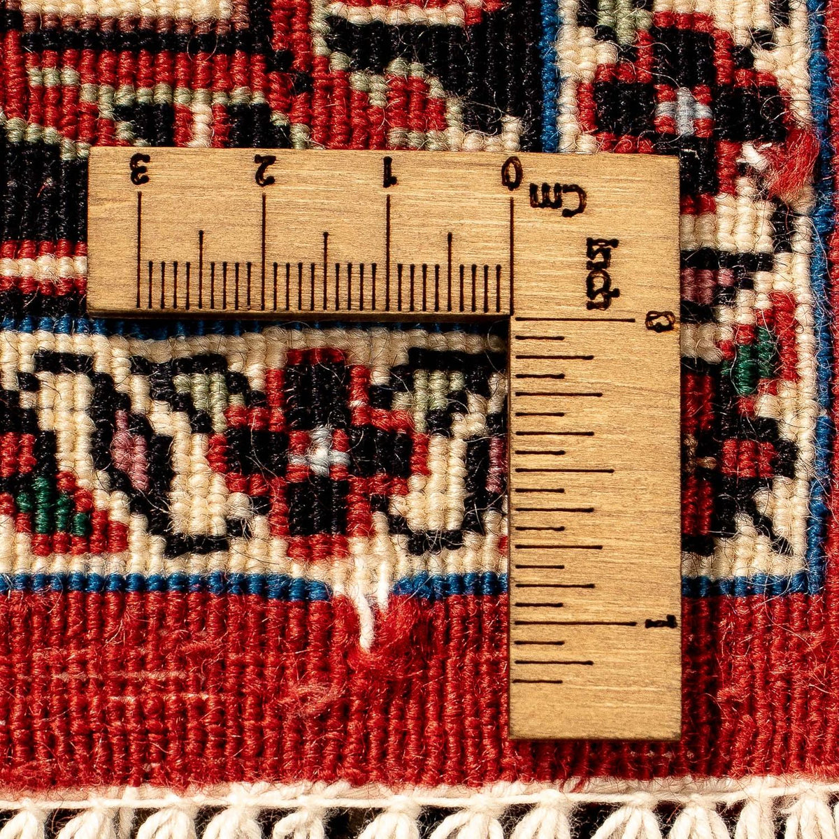 Tapis de couloir Tapis persan - Bidjar - 318 x 83 cm - rouge foncé