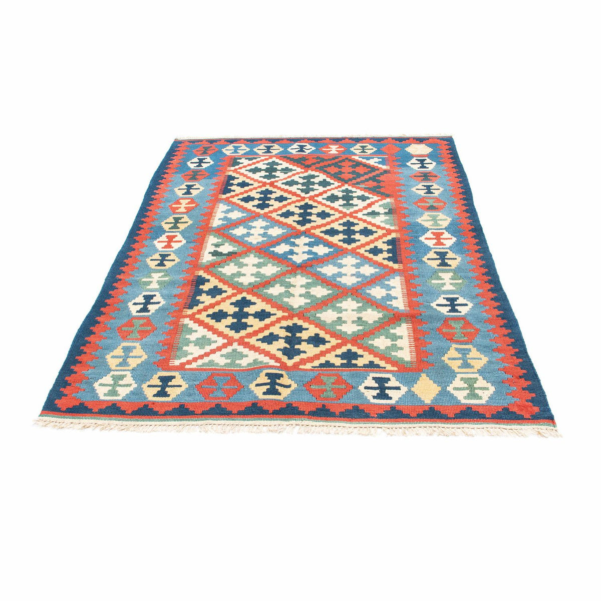 Tapis Kelim - Oriental - 175 x 124 cm - bleu