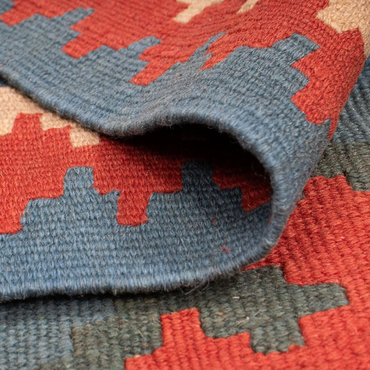 Tapis Kelim - Oriental - 170 x 117 cm - bleu
