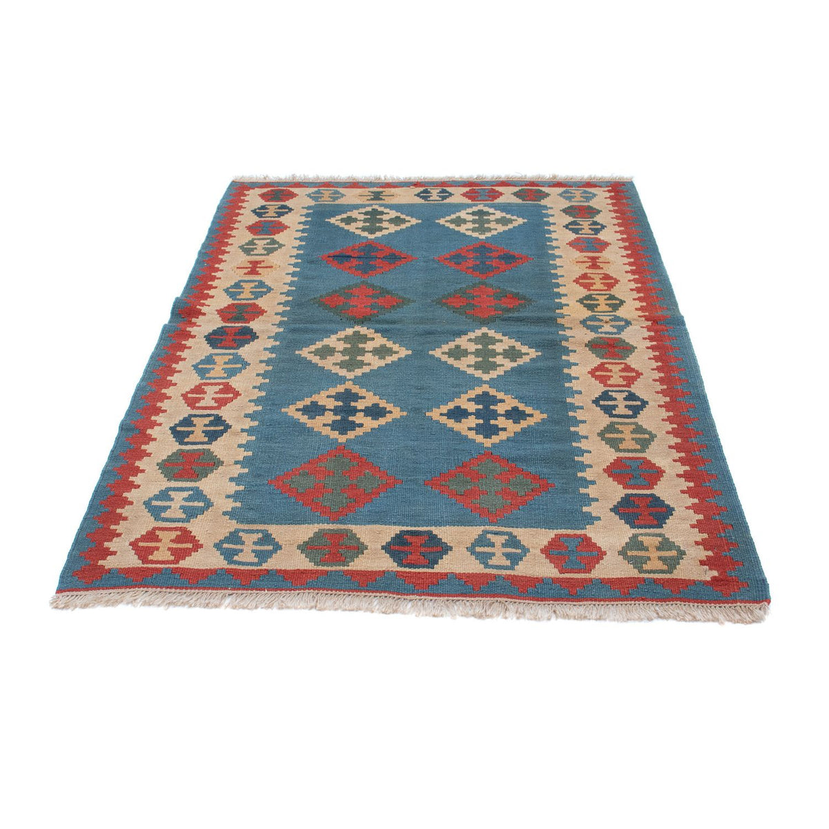 Tapis Kelim - Oriental - 170 x 117 cm - bleu