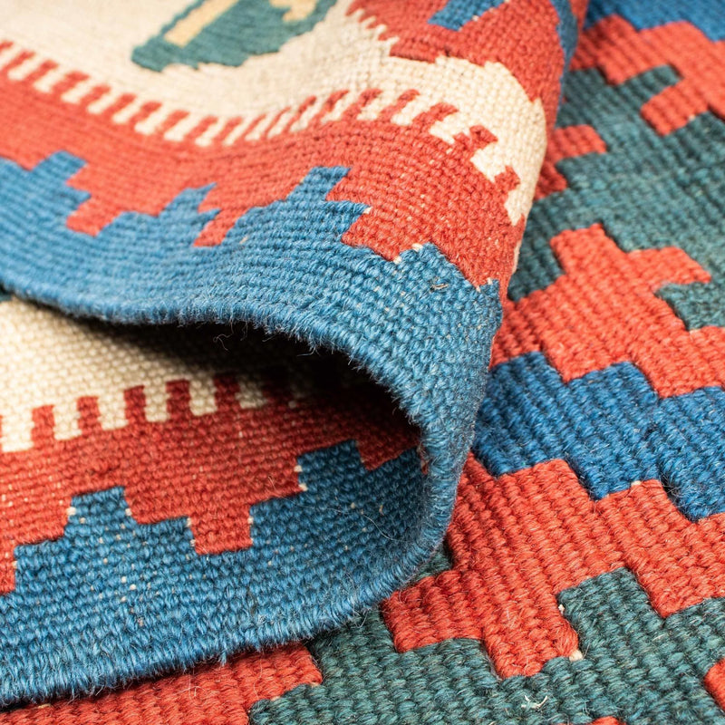 Tapis Kelim - Oriental - 185 x 112 cm - bleu