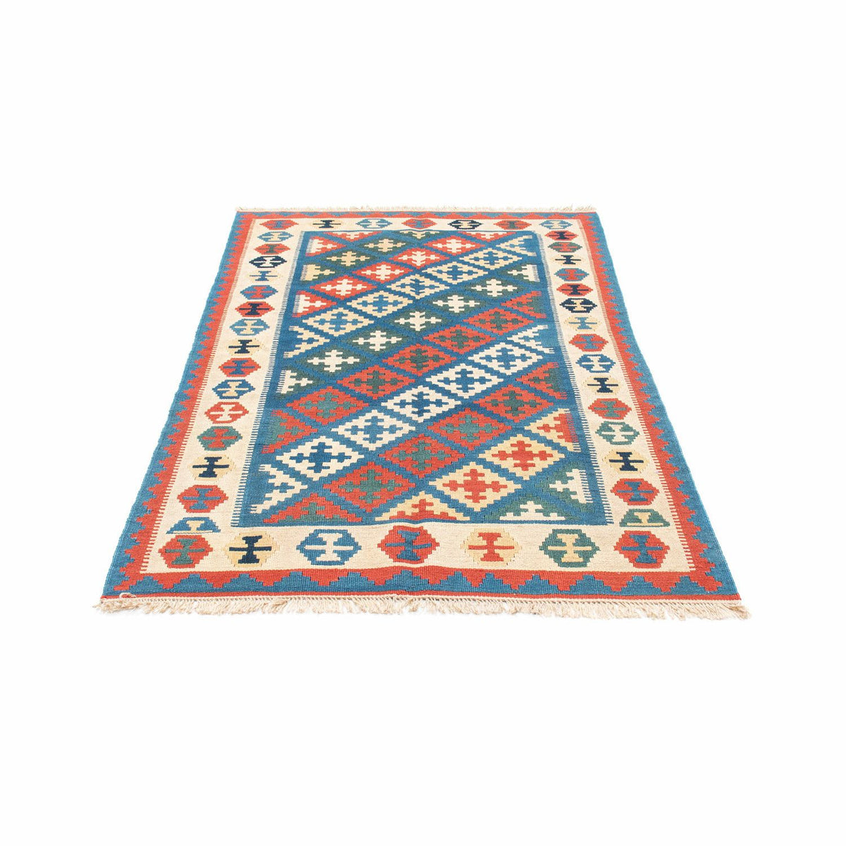 Tapis Kelim - Oriental - 185 x 112 cm - bleu