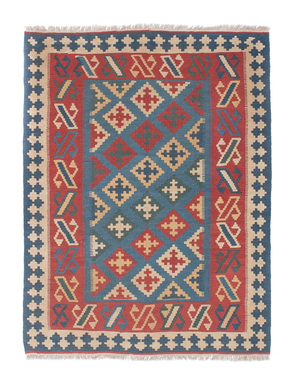 Tapis Kelim - Oriental - 178 x 128 cm - bleu