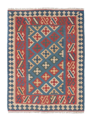Tapis Kelim - Oriental - 178 x 128 cm - bleu