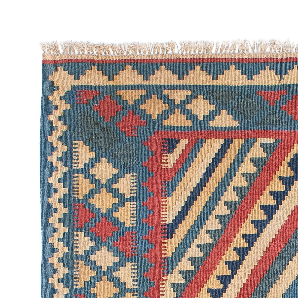 Tapis Kelim - Oriental - 155 x 117 cm - bleu