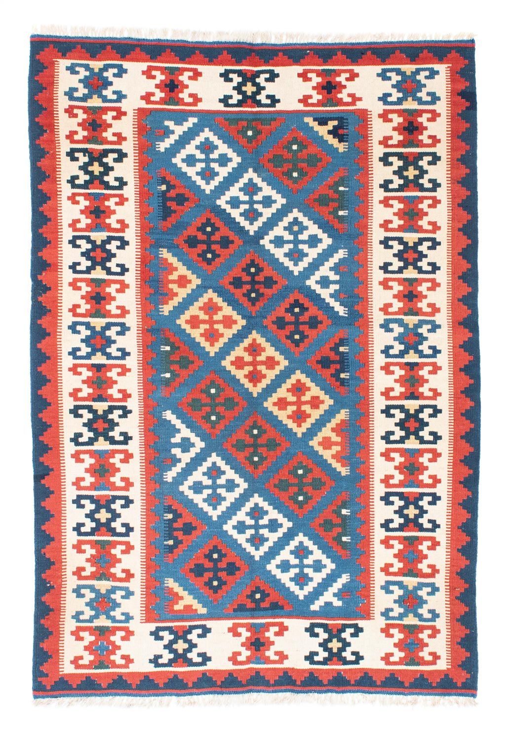 Tapis Kelim - Oriental - 188 x 122 cm - bleu