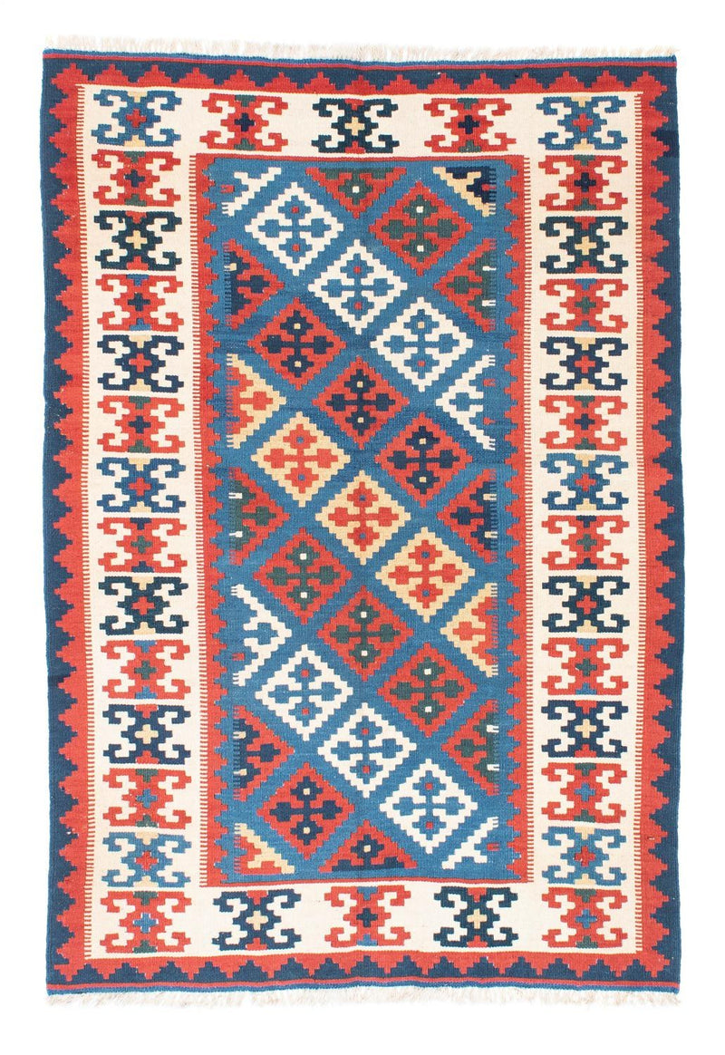 Tapis Kelim - Oriental - 188 x 122 cm - bleu