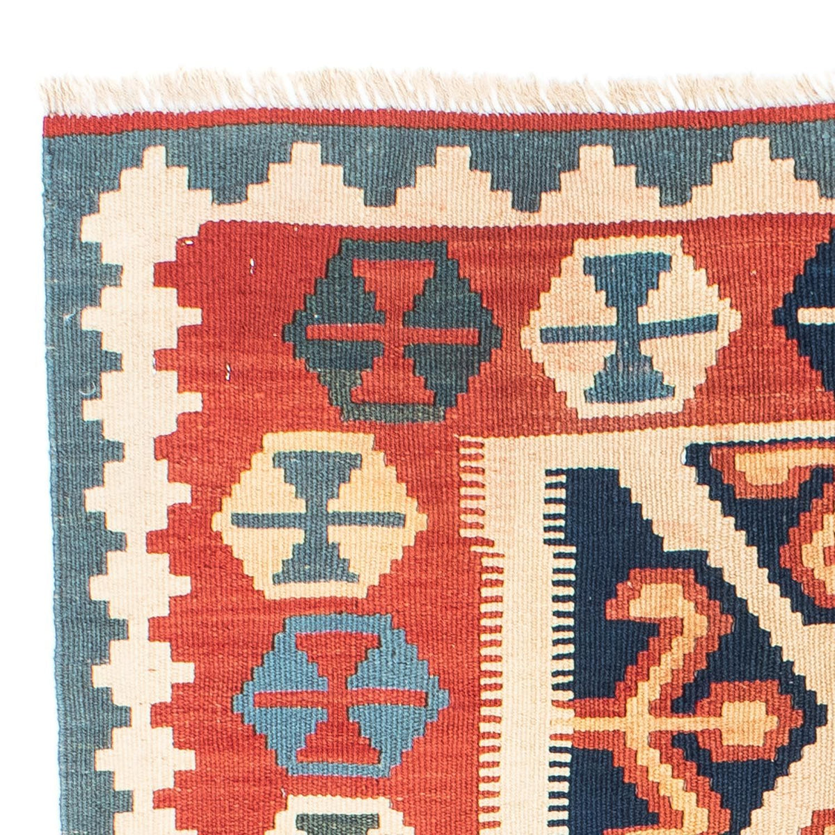 Tapis Kelim - Oriental - 152 x 110 cm - rouge
