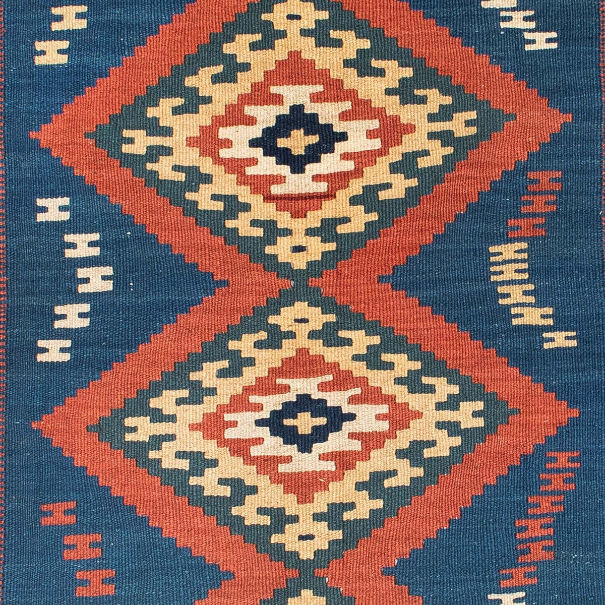 Tapis Kelim - Oriental - 143 x 108 cm - bleu