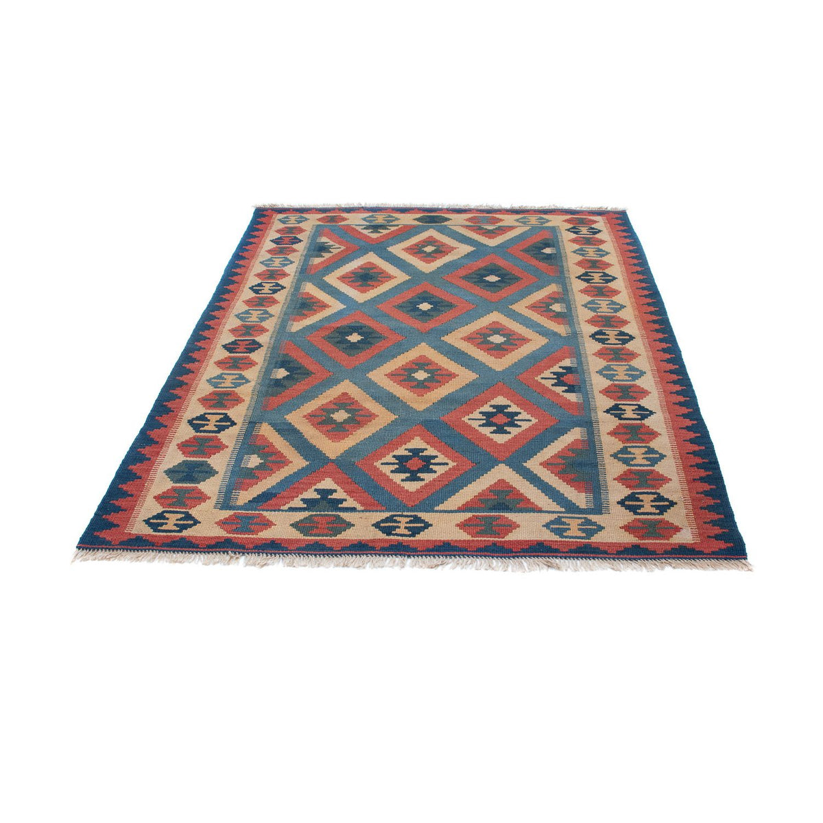Tapis Kelim - Oriental - 172 x 125 cm - bleu