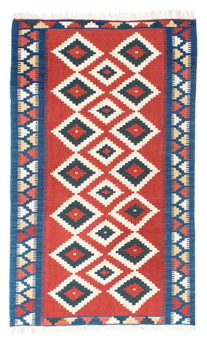 Tapis Kelim - Oriental - 156 x 98 cm - rouge