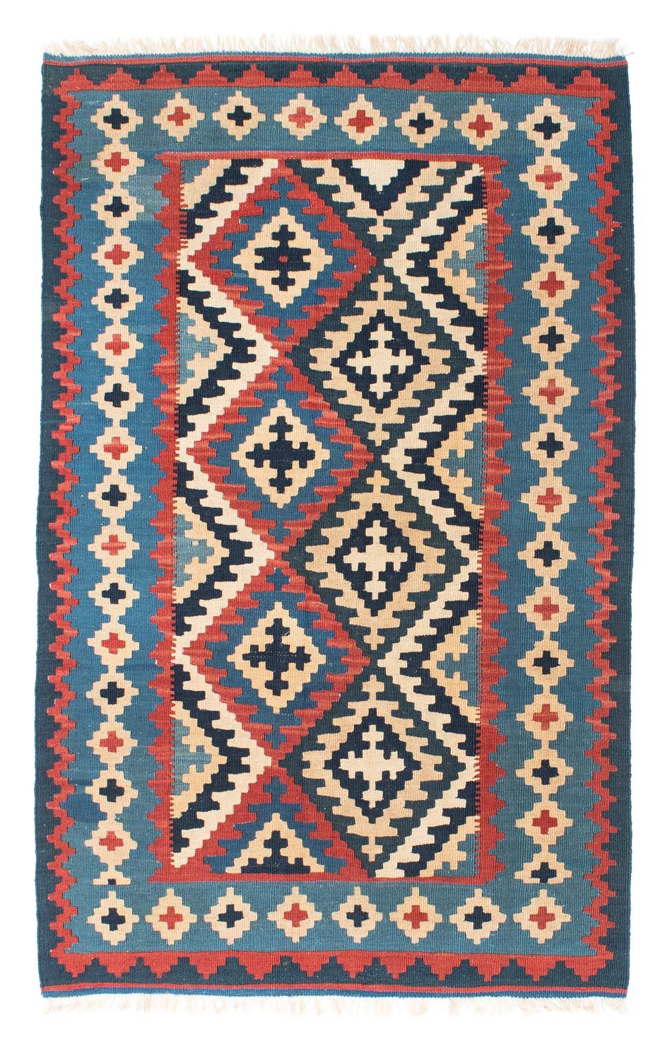 Tapis Kelim - Oriental - 160 x 103 cm - bleu