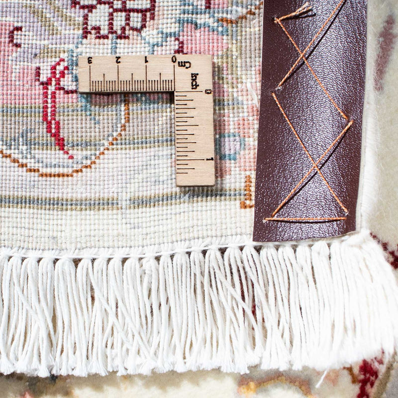 Tapis de couloir Tapis persan - Tabriz - Royal - 202 x 100 cm - beige