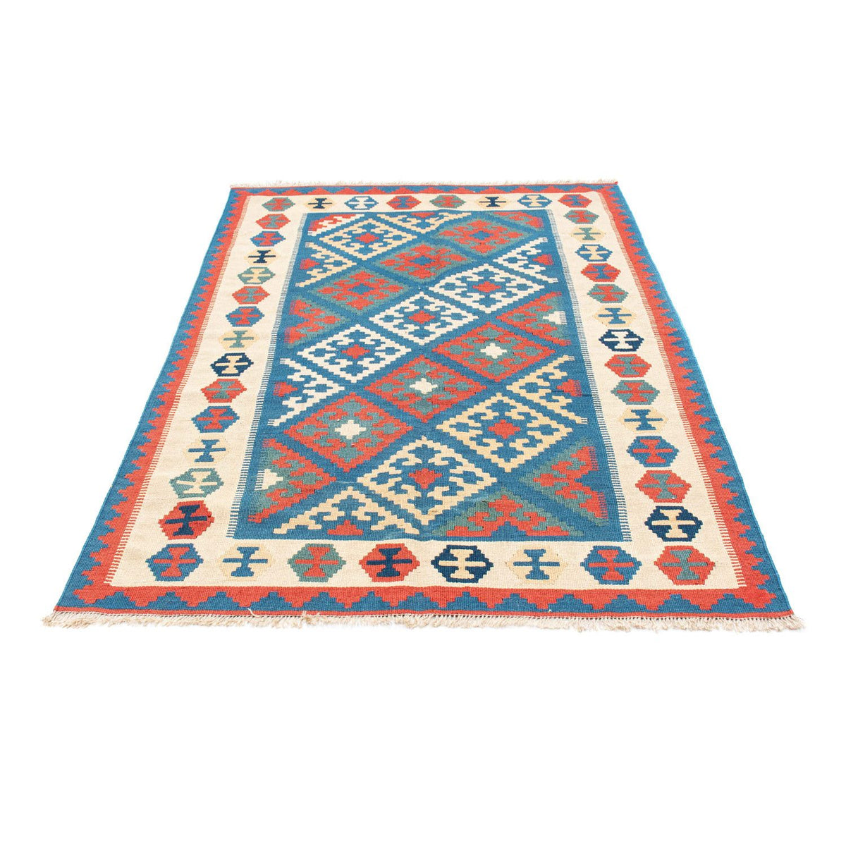 Tapis Kelim - Oriental - 177 x 122 cm - bleu