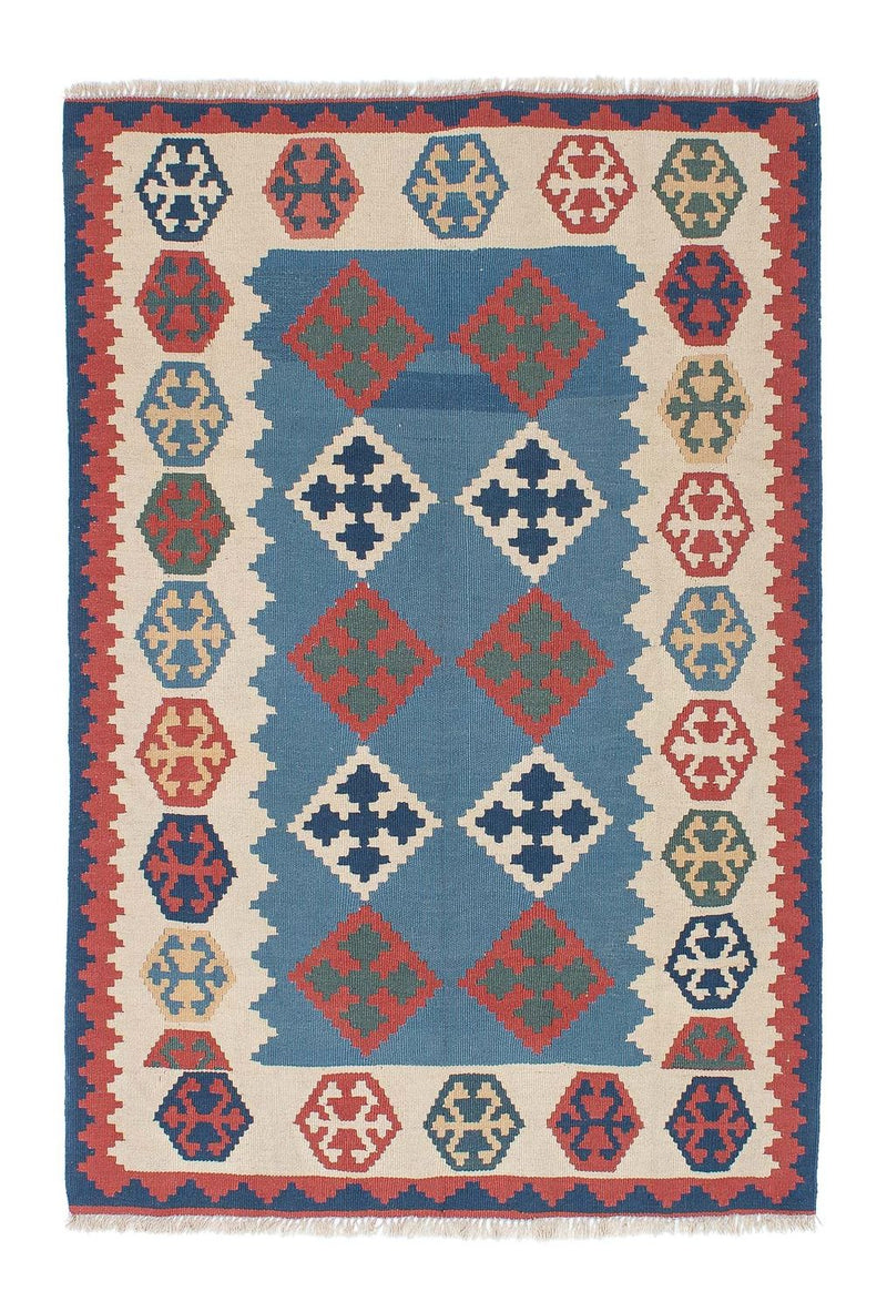 Tapis Kelim - Oriental - 168 x 115 cm - bleu