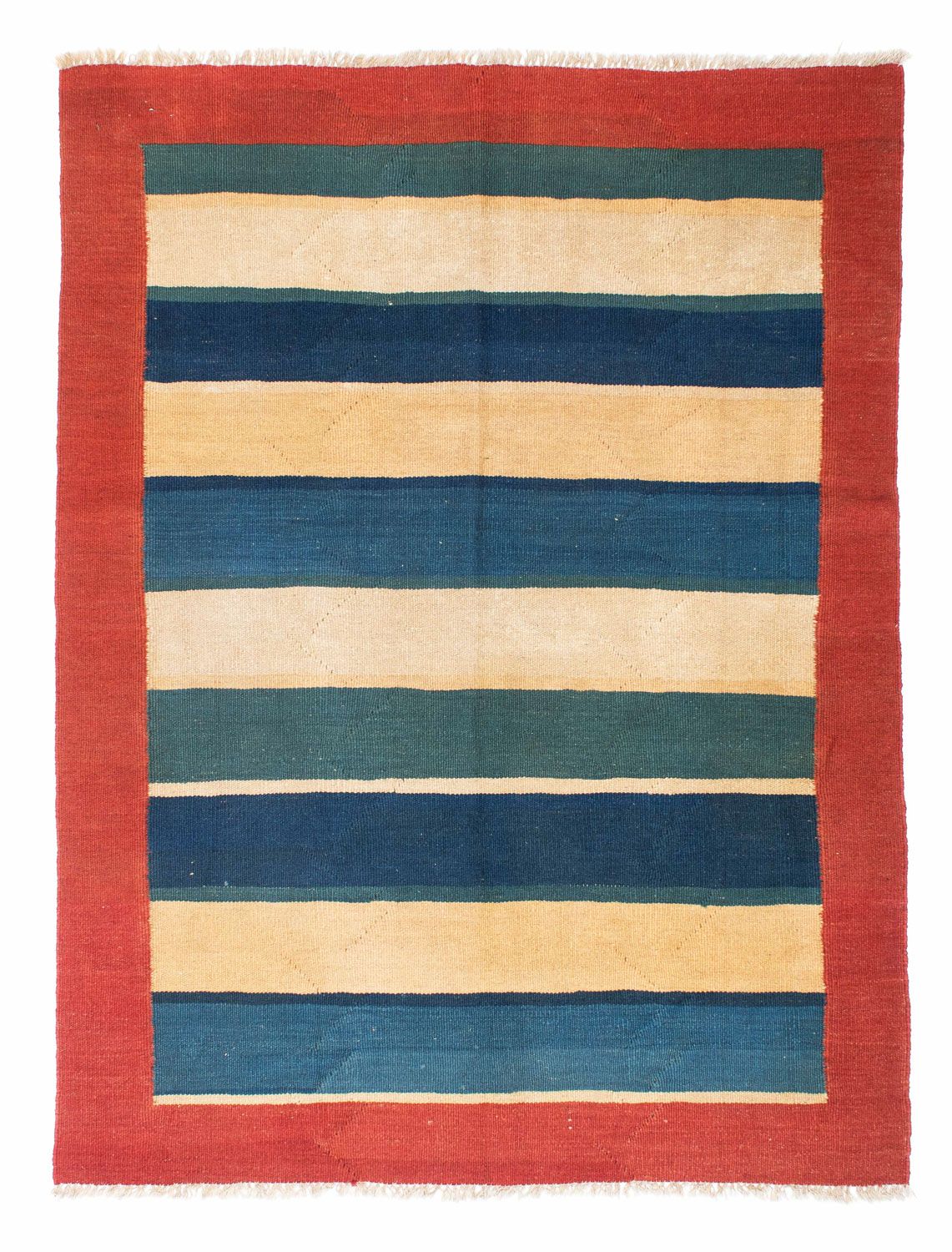 Tapis Kelim - Oriental - 198 x 152 cm - rouge