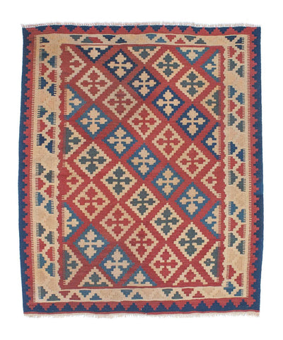 Kilim de Fars 117x143cm - multicolore