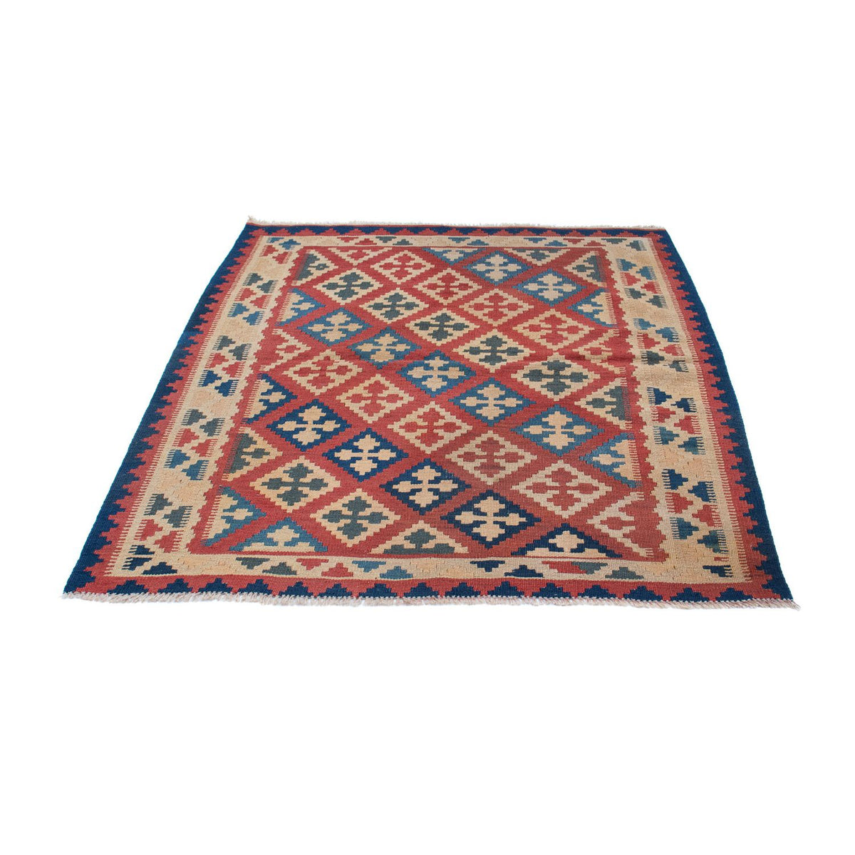 Tapis Kelim - Oriental - 143 x 117 cm - multicolore