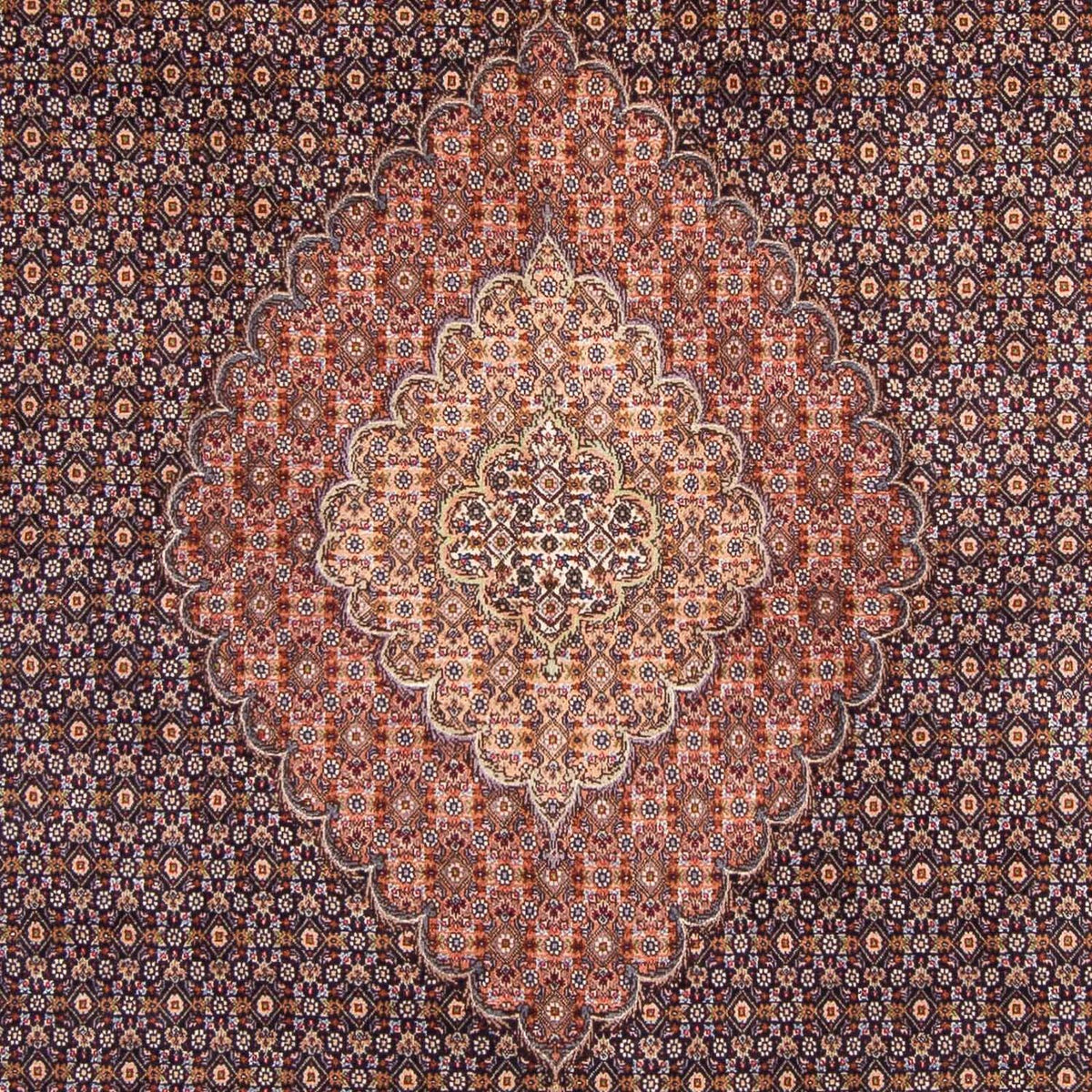 Tapis persan - Tabriz - 310 x 202 cm - bleu foncé