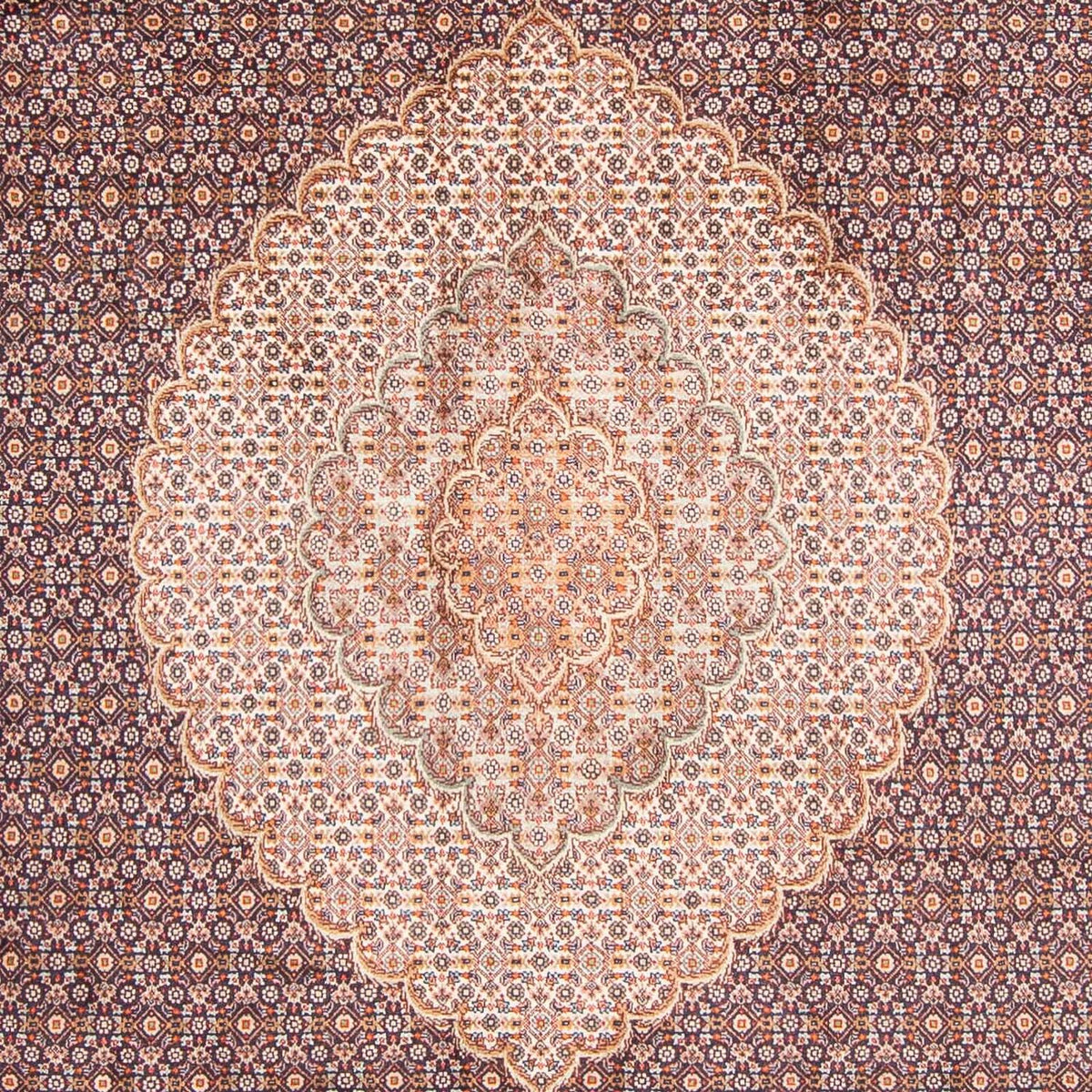 Tapis persan - Tabriz - 300 x 198 cm - bleu foncé