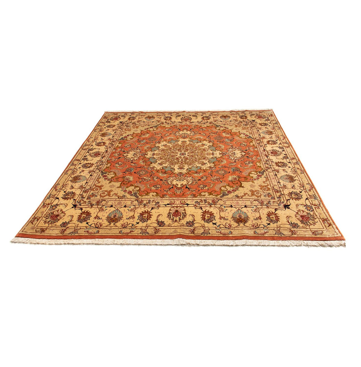 Tapis persan - Tabriz - Royal - 207 x 198 cm - multicolore