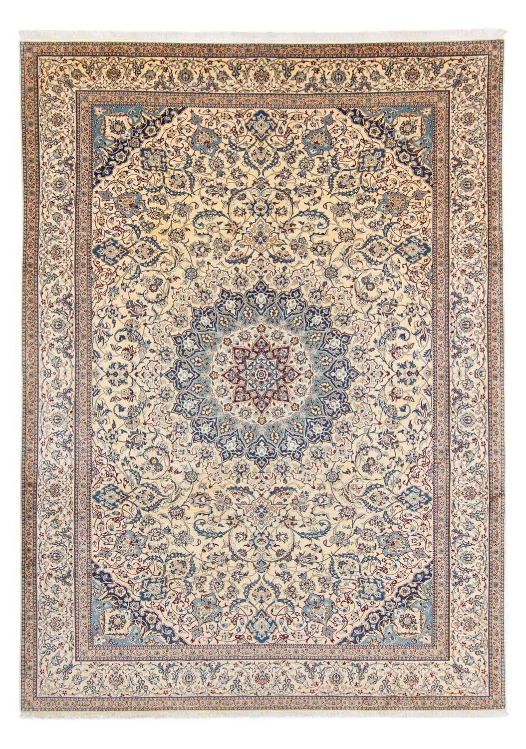 Tapis persan - Nain - 368 x 256 cm - beige