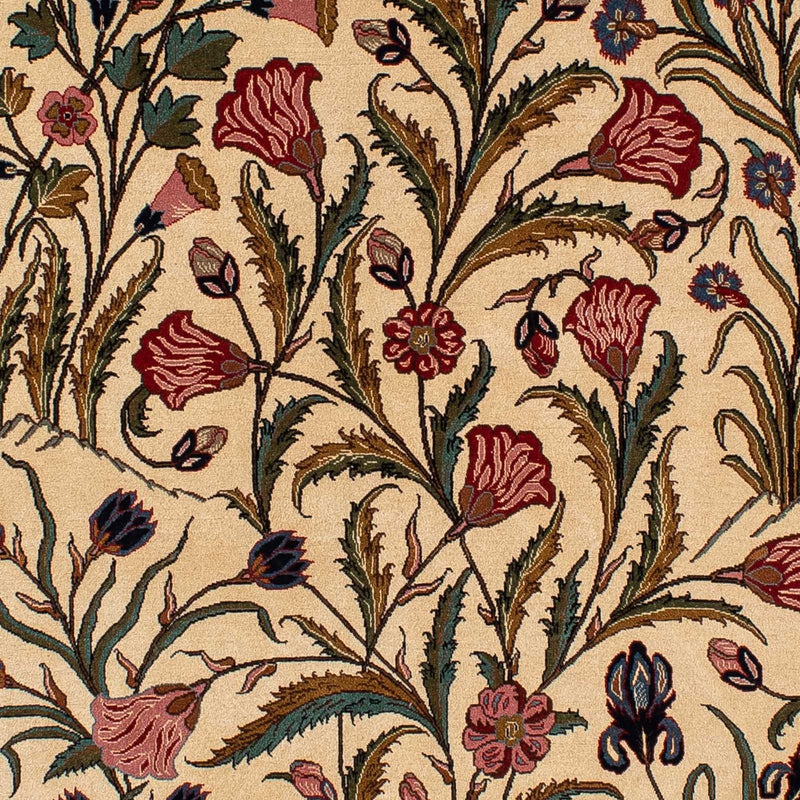 Tapis persan - Ghom - 195 x 122 cm - marron clair