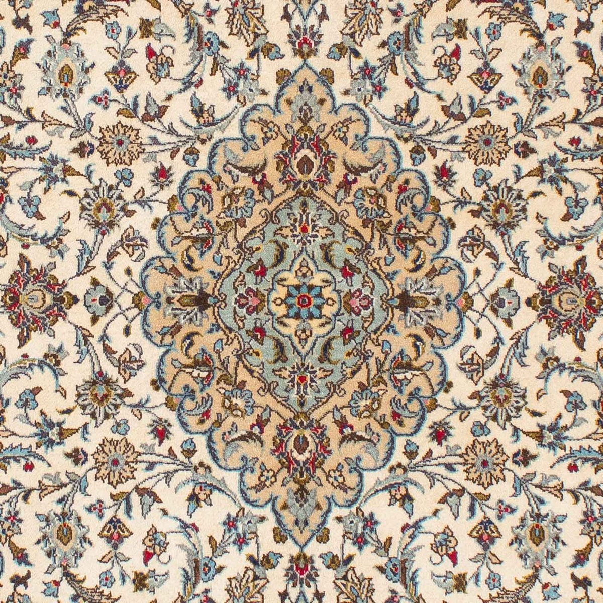 Tapis persan - Keshan - 216 x 142 cm - beige