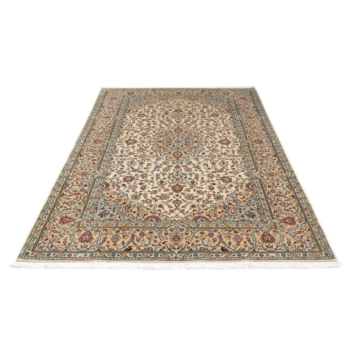 Tapis persan - Keshan - 216 x 142 cm - beige