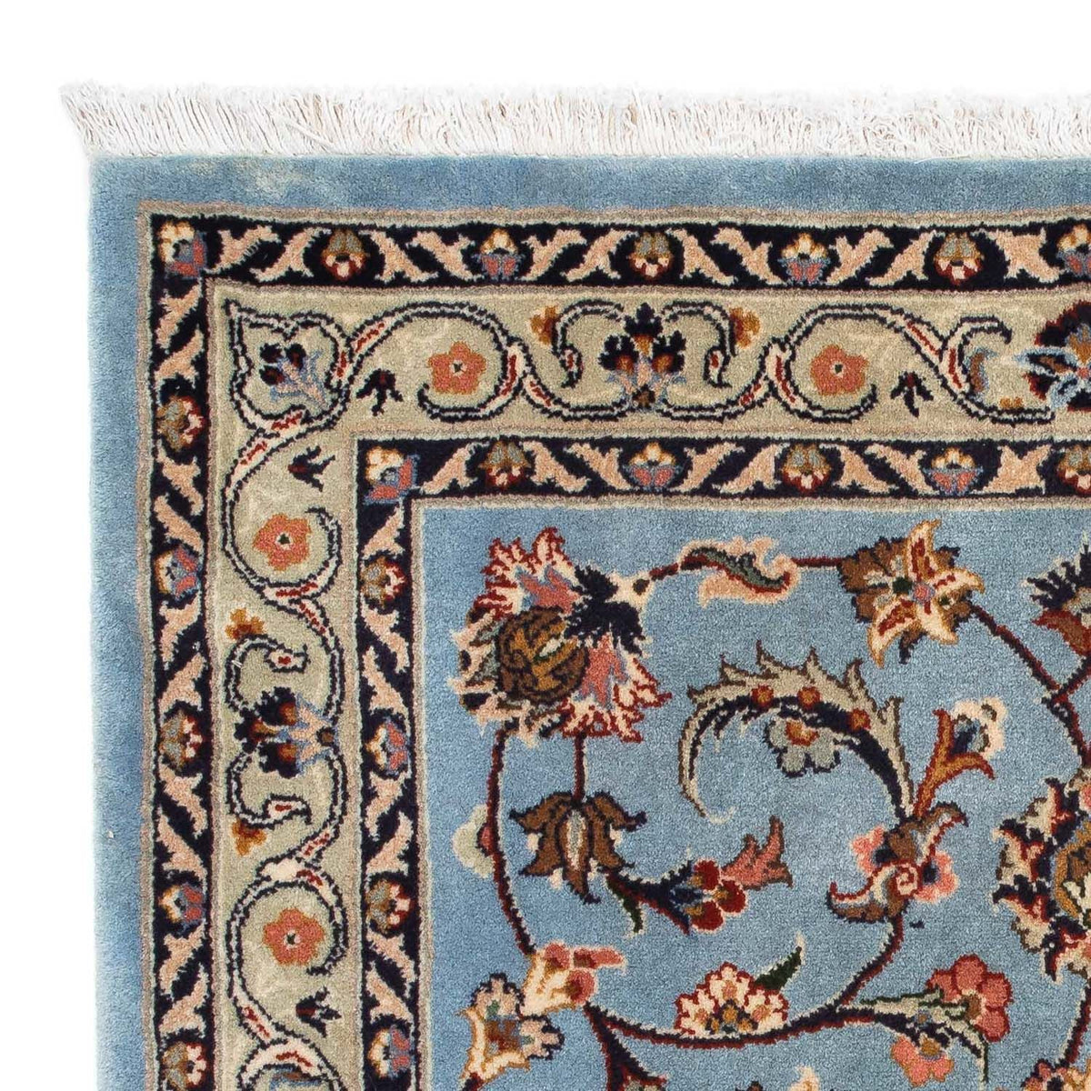 Tapis persan - Classique carré - 100 x 98 cm - bleu
